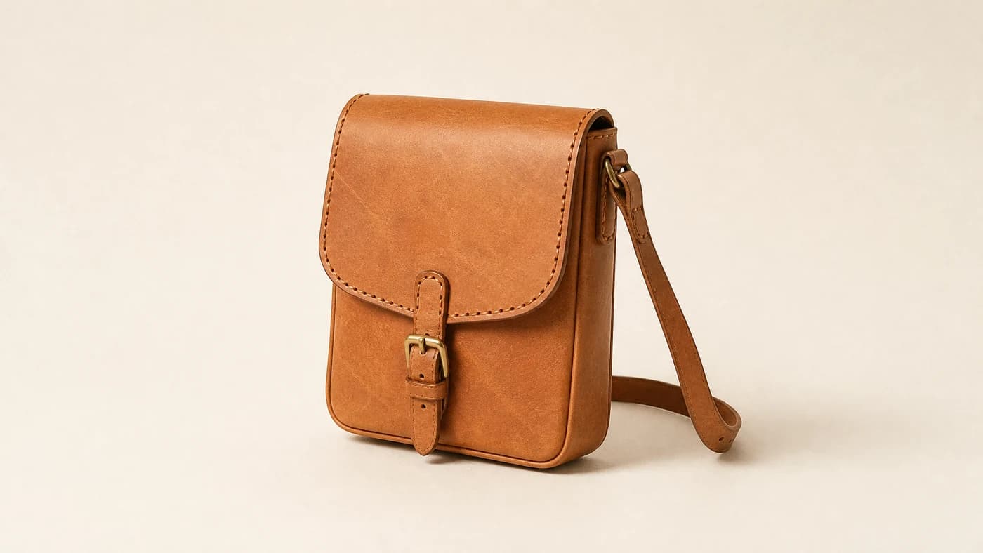 The seller's original still photograph of the same leather bag